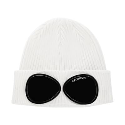 Kinderen Goggle Lens Gebreide Muts C.p. Company , White , Unisex