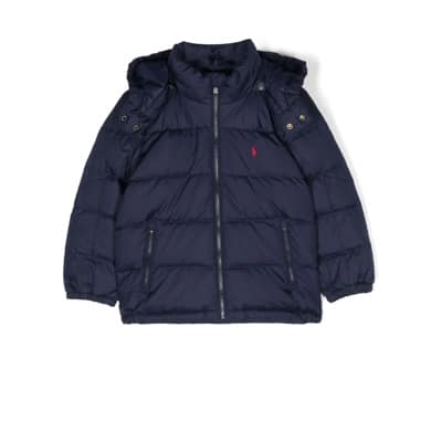 Kinderen Marineblauwe Gewatteerde Donsjas Ralph Lauren , Blue , Heren