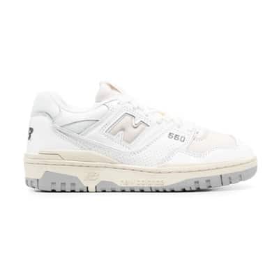 Klassieke Sneaker Stijl 550 New Balance , White , Heren