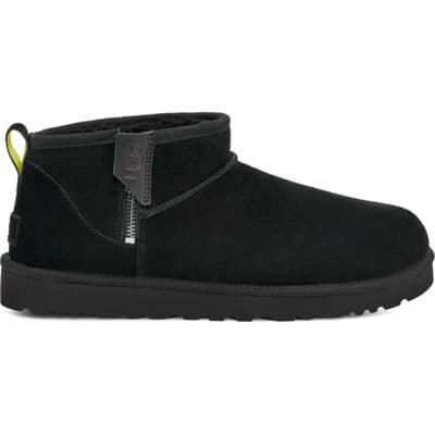 Klassieke Ultra Mini Ritslaarzen UGG , Black , Heren