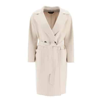 Klassieke Wollen Jas van Max Mara Weekend Max Mara , Beige , Dames