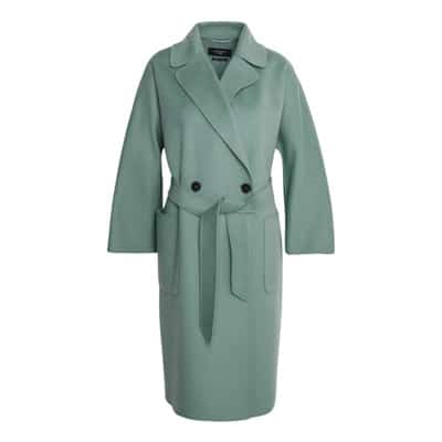 Klassieke Wollen Jas van Max Mara Weekend Max Mara , Green , Dames