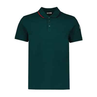 Klassieke korte mouw polo Moncler , Green , Heren