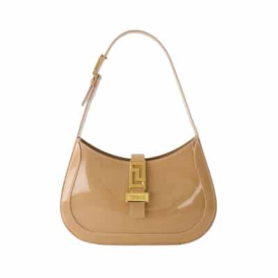 Kleine Greca Goddess Hobo Tas Versace , Brown , Dames