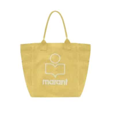 Kleine Katoenen Tote Tas Isabel Marant , Yellow , Unisex