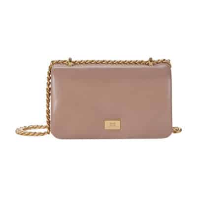 Kleine Puffy Synthetische Materiaal Tas Elisabetta Franchi , Brown , Dames