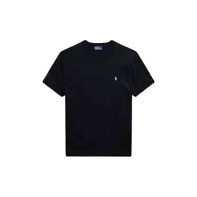 Korte Mouw Polo Sweater Polo Ralph Lauren , Black , Dames