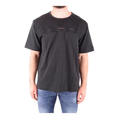 Korte Mouw T-shirt Diesel , Black , Heren