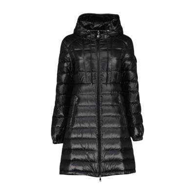 Lange Gewatteerde Jas Moncler , Black , Dames