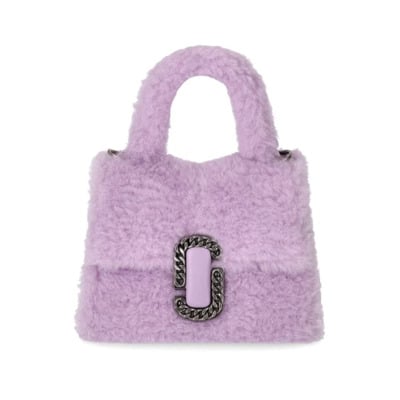 Lavendel Teddy St. Marc Mini Top Handtas Marc Jacobs , Purple , Dames