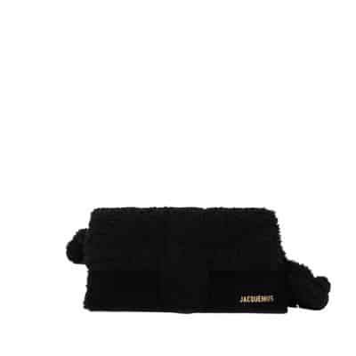 Le Bambidou Shearling Tas Jacquemus , Black , Dames