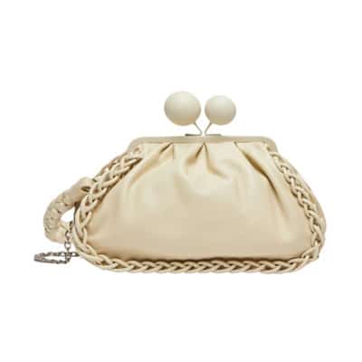 Lecito Tas - Stijlvolle en veelzijdige clutch Max Mara Weekend , Beige , Dames