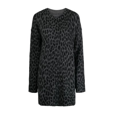 Leo Print Top in Houtskool Zadig & Voltaire , Black , Dames