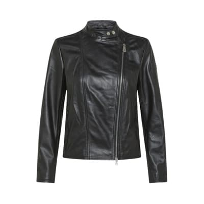 Leren Jas Peuterey , Black , Dames