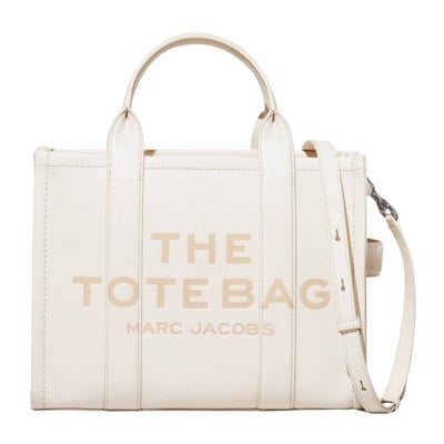 Leren Medium Tote Tas Marc Jacobs , Beige , Dames