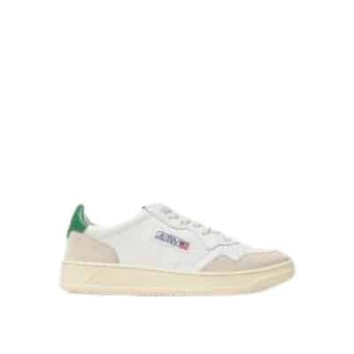 Leren en suède sneakers Autry , White , Heren