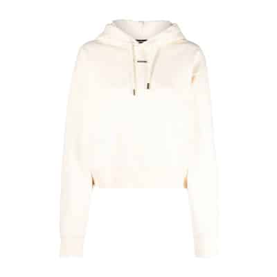 Licht Beige Gros Grain Hoodie Jacquemus , Beige , Dames