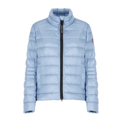 Lichtblauwe Gewatteerde Jas voor Vrouwen Canada Goose , Blue , Dames