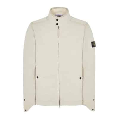 Lichtgewicht Canvas Blouson met Afneembare Voering Stone Island , Beige , Heren