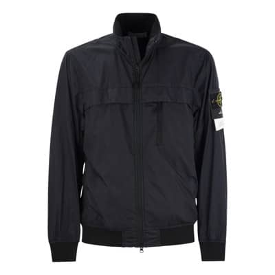 Lichtgewicht Ripstop Nylon Jas Stone Island , Blue , Heren