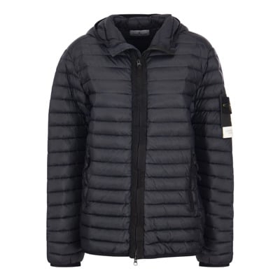 Lichtgewicht donsjas met capuchon Stone Island , Blue , Heren