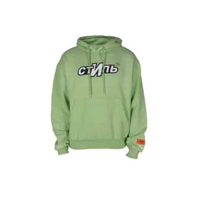 Lichtgroene Oversized Hoodie Heron Preston , Green , Heren