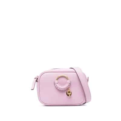 Lilac Mini Hana Crossbody Leren Tas See by Chloé , Purple , Dames