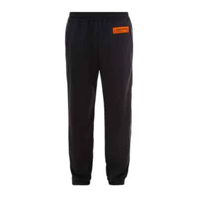 Logo Broek met Trekkoord Taille en Ritssluiting Zakken Heron Preston , Black , Heren