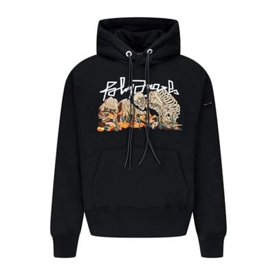 Logo Hoodie Palm Angels , Black , Heren