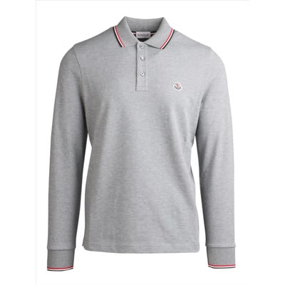 Logo Polo Moncler , Gray , Heren