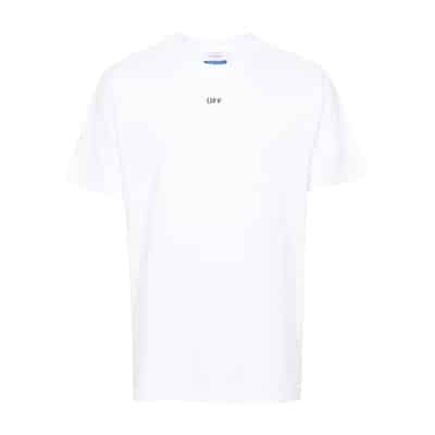 Logo Print Crew Neck T-shirts Off White , White , Heren