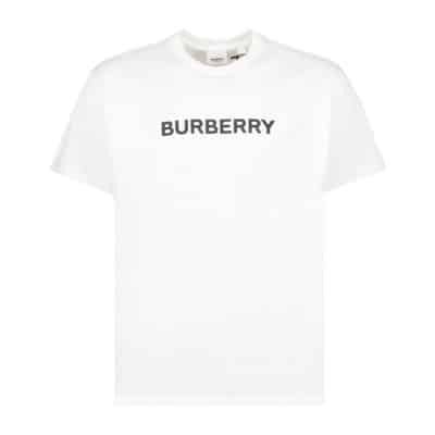 Logo Print T-Shirt Burberry , White , Heren