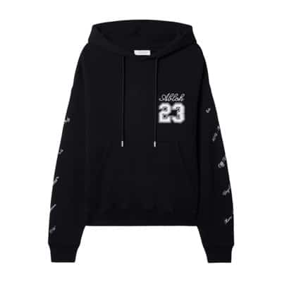 Logo Skate Hoodie Off White , Black , Heren