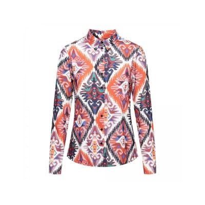 Lotte Big Ikat Blouse &Co Woman , Multicolor , Dames