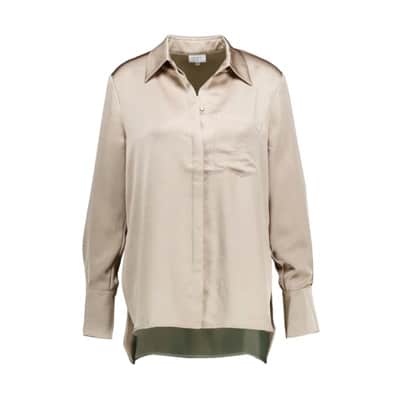 Louda Taupe Blouse - Dames Dante 6 , Beige , Dames