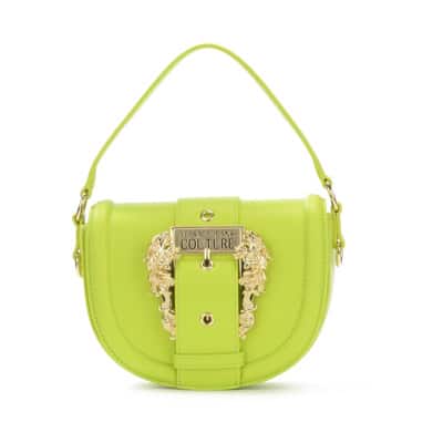 Luxe Ceder Groene Vegan Leren Schoudertas Versace Jeans Couture , Green , Dames