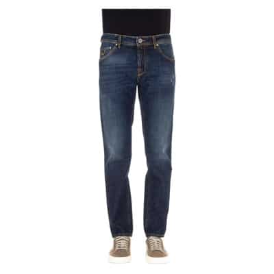 Luxe Denim Jeans met Sartoriale Details Jacob Cohën , Blue , Heren