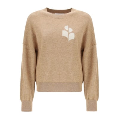 Marisans Logo Trui Isabel Marant Étoile , Beige , Dames