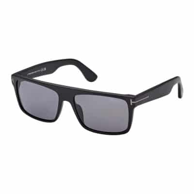 Mat Zwart/Rook Zonnebril Tom Ford , Black , Unisex