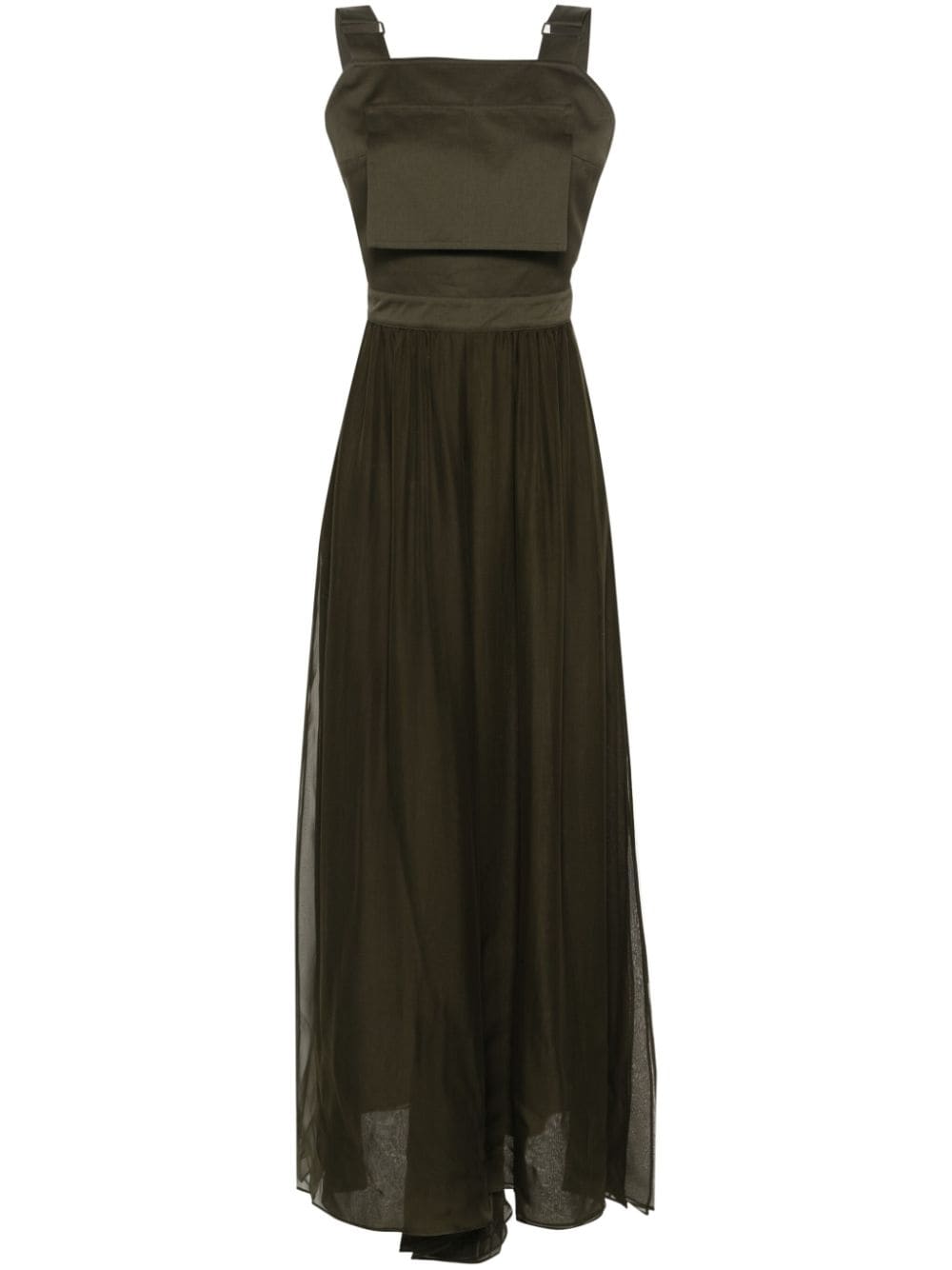 Max Mara Argenta jumpsuit met vlakken - Groen