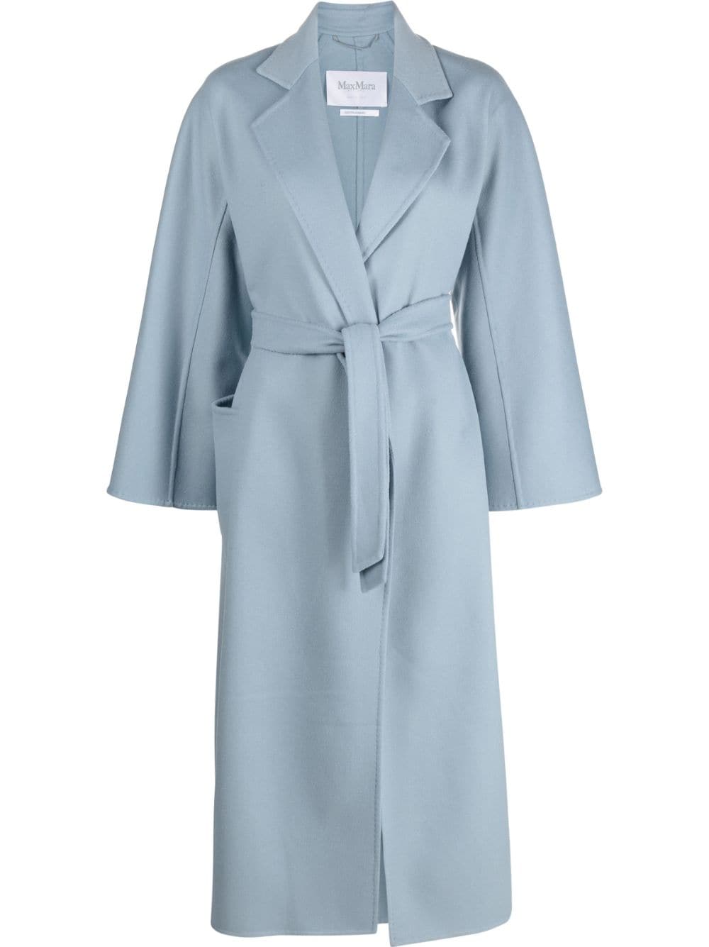 Max Mara Jas met ceintuur - Blauw