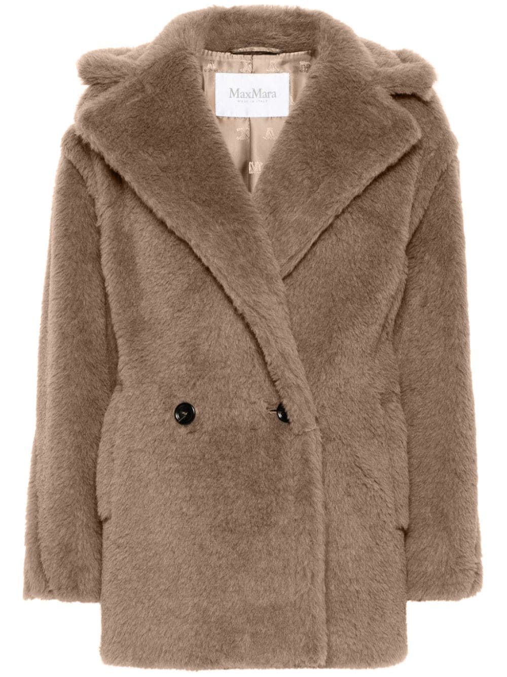 Max Mara Jas met dubbele rij knopen - Bruin