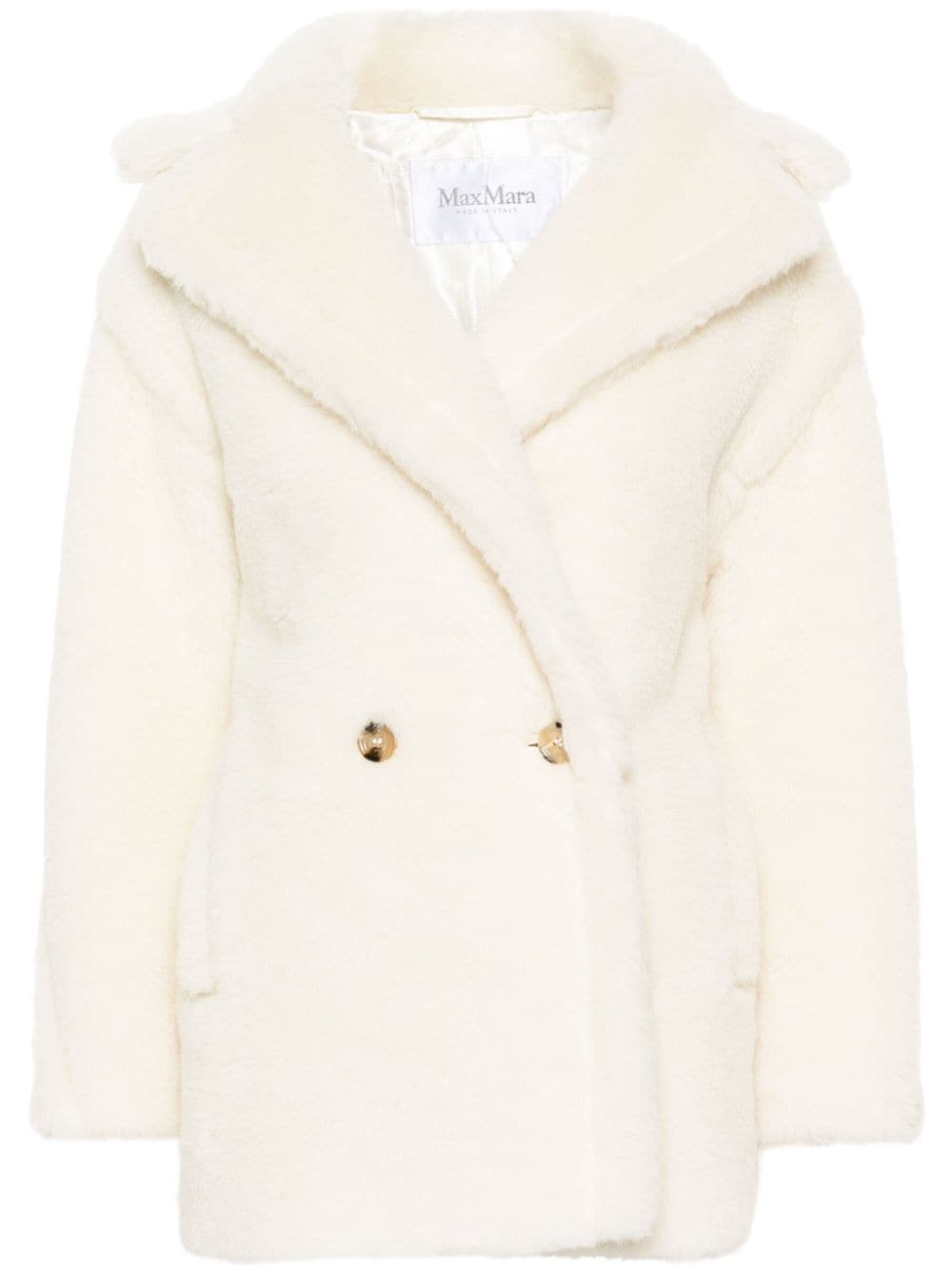 Max Mara Jas met dubbele rij knopen - Wit