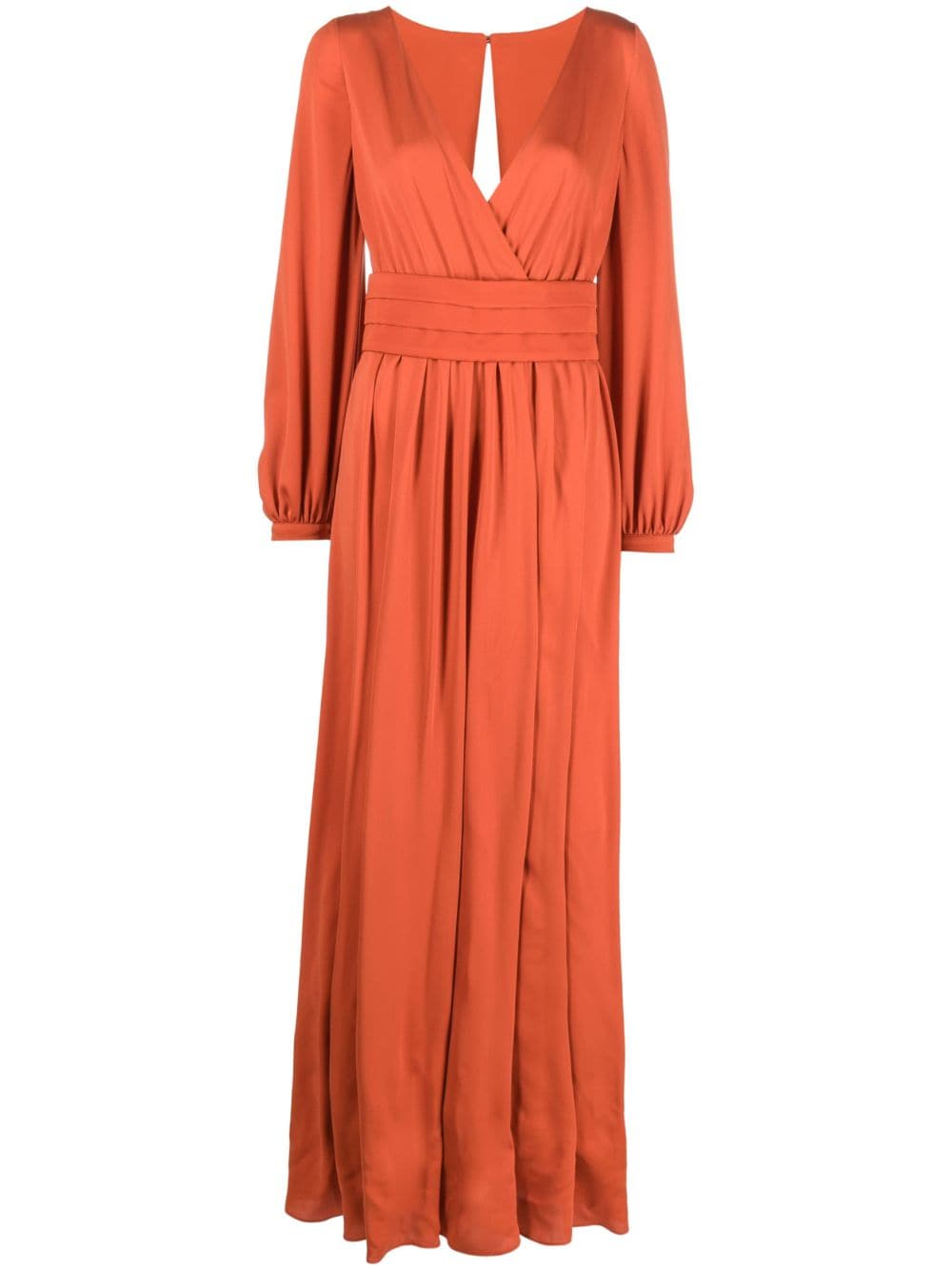 Max Mara Jurk met geplooide taille - Oranje