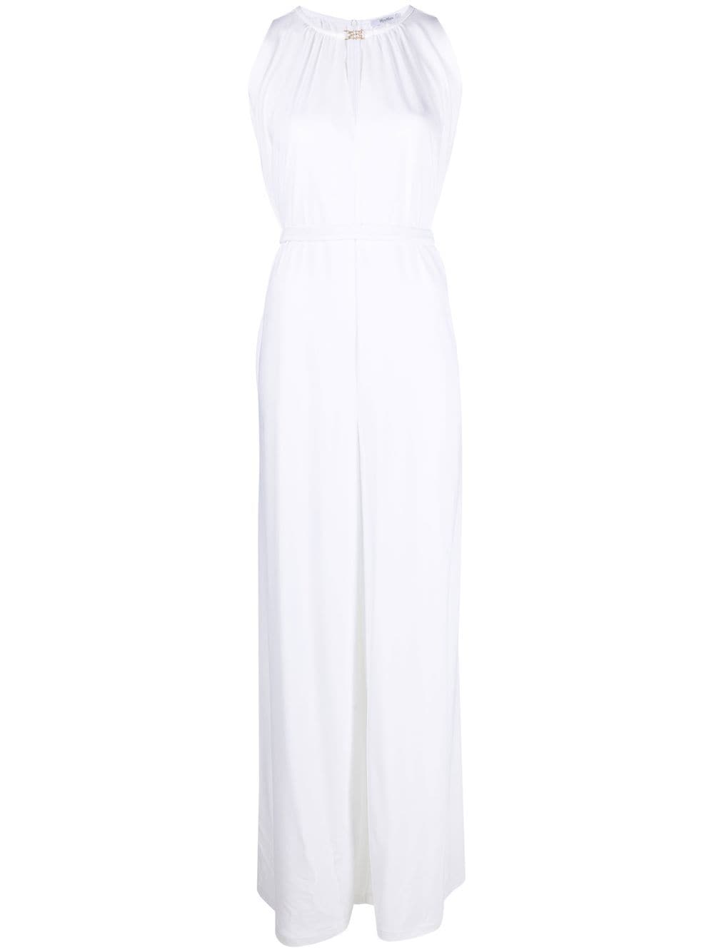 Max Mara Mouwloze jumpsuit - Wit