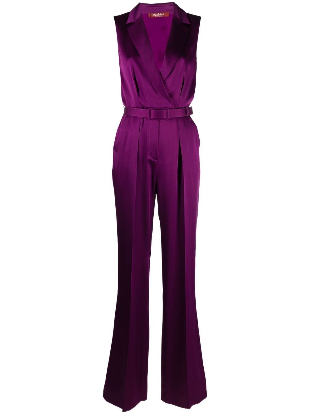 Max Mara Satijnen jumpsuit - Paars