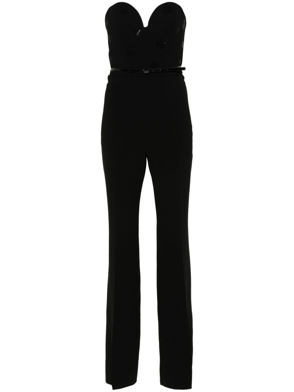 Max Mara Zeda flared jumpsuit - Zwart