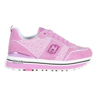 Maxi Wonder 71 Sneakers van leer en stof Liu Jo , Pink , Dames