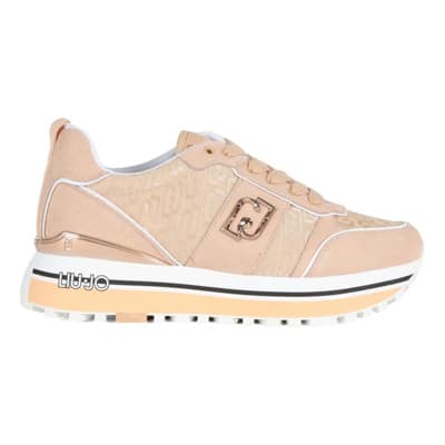 Maxi Wonder 71 Sneakers van leer en stof Liu Jo , Pink , Dames