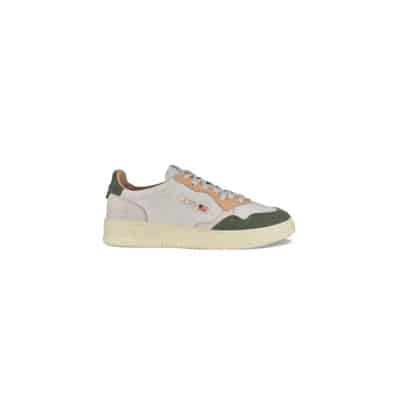 Medalist Lage Sneakers in Wit, Groen en Oranje Autry , White , Heren